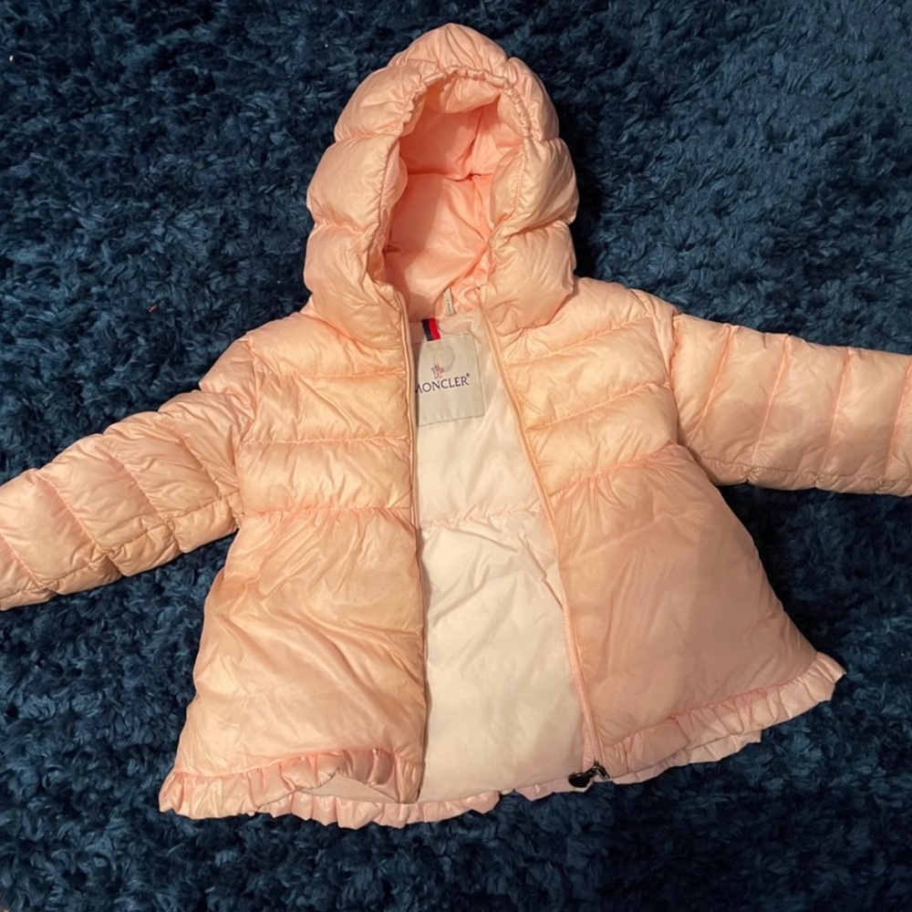 Toddler Moncler Light Peach Puffer Jacket Sz 2